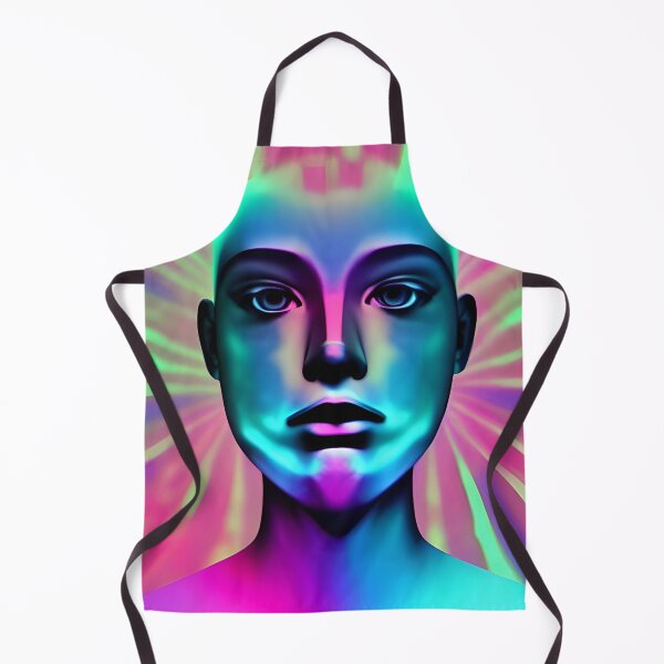 Item preview, Recall Rave Art 1: Astral Cosmic AI Illustration - Humanoid Face designed and sold by Recall-Design.