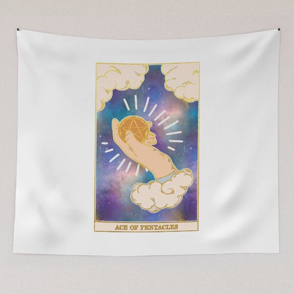 Item preview, Ace Of Pentacles - Tarot Card Print - Minor Arcana designed and sold by Annalee Beer.