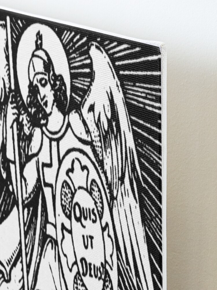 "St. Michael the Archangel Quis ut Deus" Mounted Print for Sale by