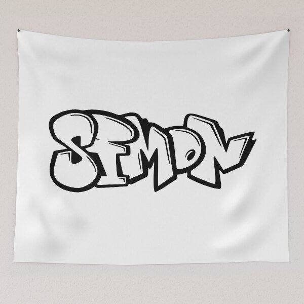 Aperçu de l'œuvre Simon - Conception de nom de graffiti créée et vendue par NameThatShirt.
