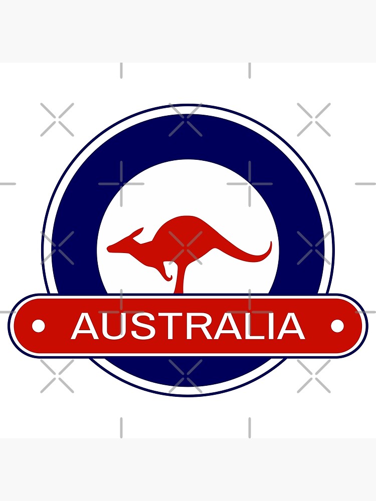 "Australia Roundel Badge Royal Australian Air Force Kangaroo" Poster