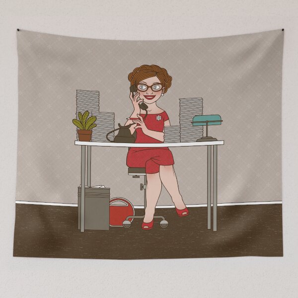 Item preview, Hello, operator? – Secretary on the phone in the office designed and sold by Iris Luckhaus.