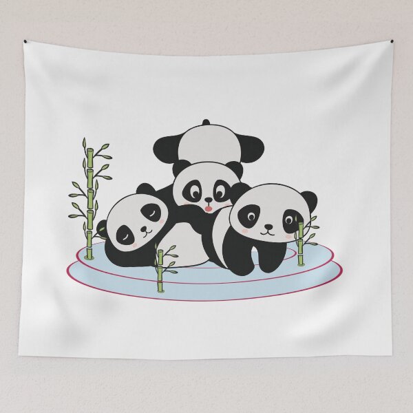 Item preview, Panda Family Bamboo designed and sold by vibeno1.