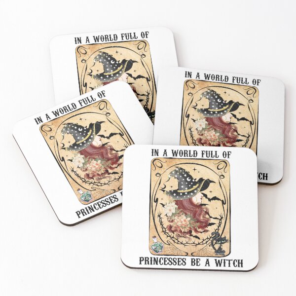 Item preview,  Vintage  and Cool Halloween witch Quote "in a world full of princesses Be a Witch"   STICKER gift for boyfriend gift for girlfriend gift for best friend gift halloween freaks  designed and sold by GhostAmine.