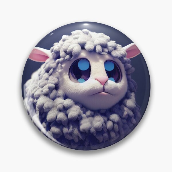 Item preview, Adorable Pixar Style Fluffy Sheep designed and sold by Snishsnosh.