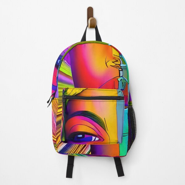 Item preview, Recall Rave Art 2: Astral Cosmic AI Illustration - Cara colorida femenina designed and sold by Recall-Design.