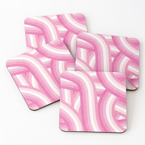 Item preview, Pink Rainbow Stripes Pattern designed and sold by itsjensworld.