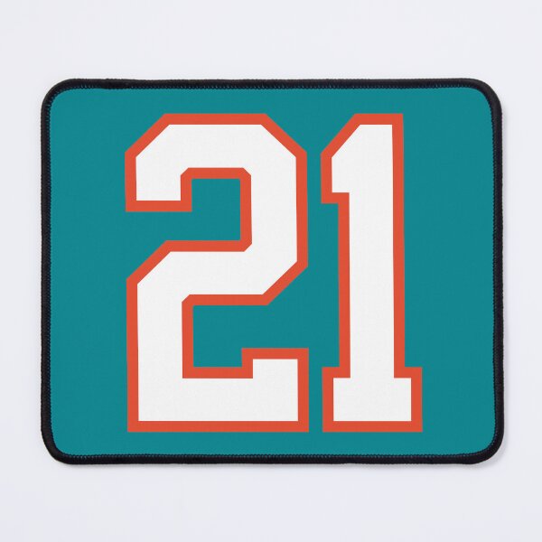 Item preview, Sports Number 21, white orange color lucky sport twenty one designed and sold by ArtIsParty.