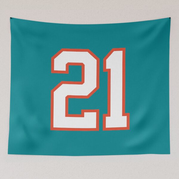 Item preview, Sports Number 21, white orange color lucky sport twenty one designed and sold by ArtIsParty.