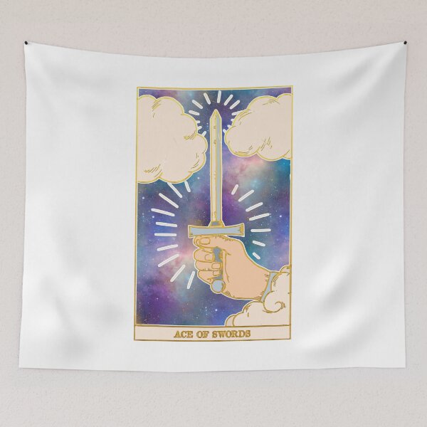 Item preview, Ace Of Swords - Tarot Card Print - Minor Arcana designed and sold by Annalee Beer.