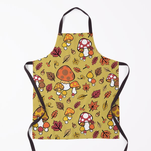 Item preview, Vintage Fall Mushrooms and Autumn Leaves Toadstool, Snails and Acorns designed and sold by emilyretro.