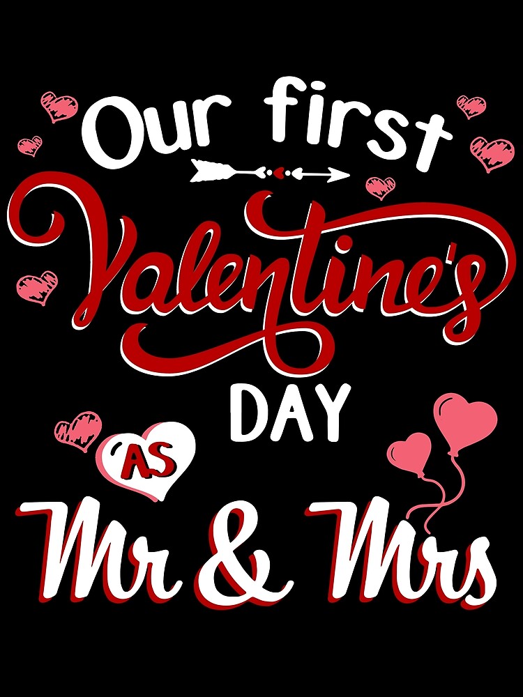  our first valentine s day as mr mrs sweet couple poster for sale by