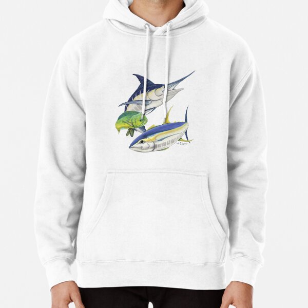 Redbubble Blue Marlin Marlin Pullover Hoodie