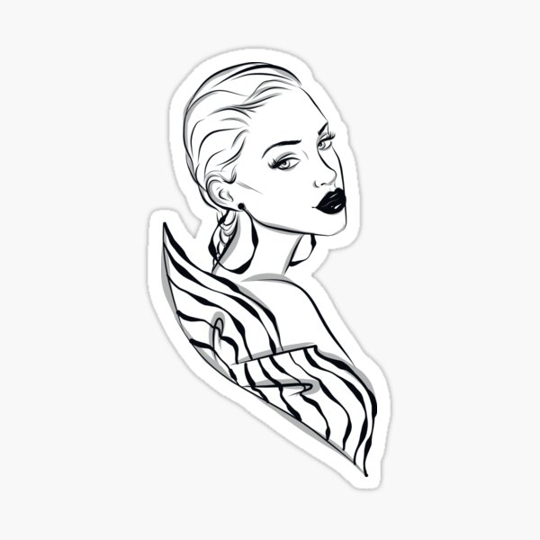 Fashion Girl Sticker