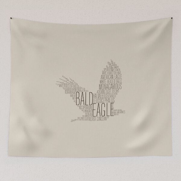 Item preview, Word Cloud Wildlife: Leucocephalus (Bald Eagle) designed and sold by NoelleMBrooks.