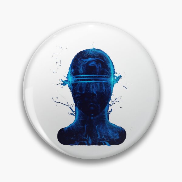 Item preview, Blue Neon Face Futuristic style designed and sold by Dven-Clothes.