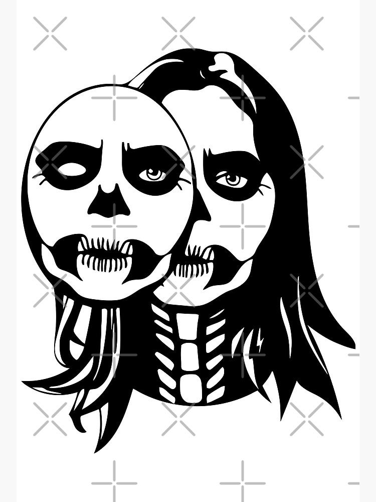 Disover Lizzy Mcalpine Merch Skull Face Premium Matte Vertical Poster