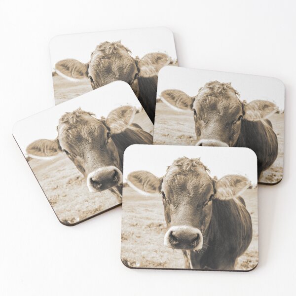 Item preview, The Allgäu cow in sepia designed and sold by Ingo Gerlach.