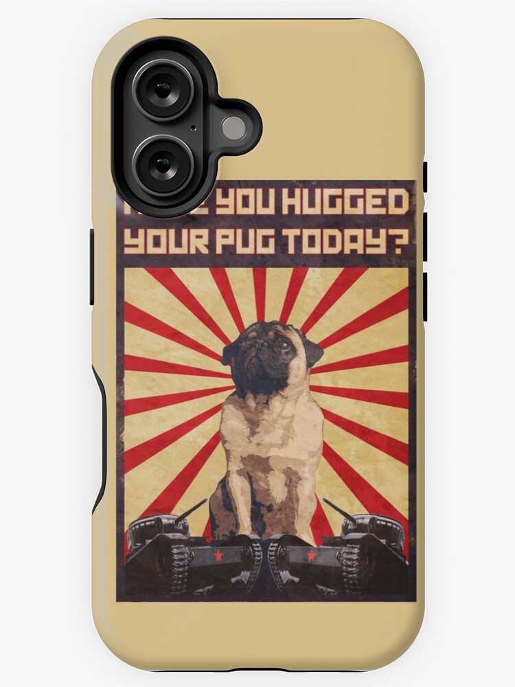 Thumbnail 1 of 4, iPhone Case, Propaganda Pug designed and sold by IAmPaul.