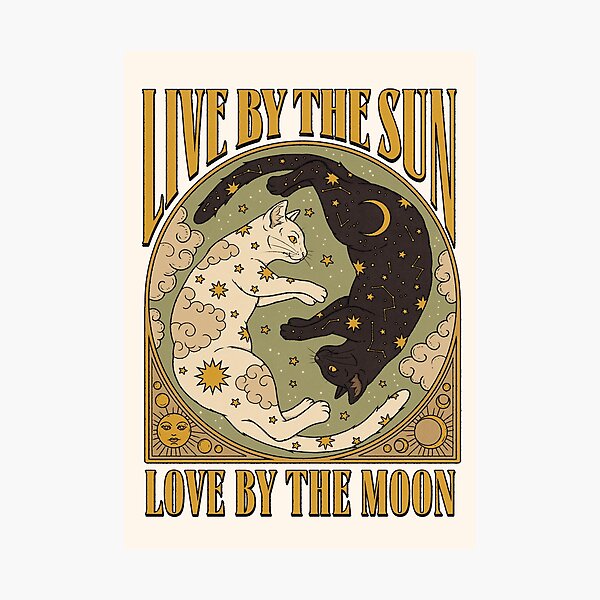 Sun and Moon Photographic Print