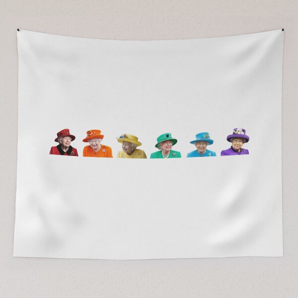 Item preview, Queen Elizabeth Colourful Rainbow designed and sold by Carla Perry.