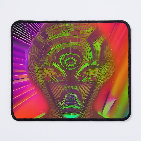 Item preview, Recall Rave Art 7: Astral Cosmic AI Illustration - Robotic Alien Face designed and sold by Recall-Design.