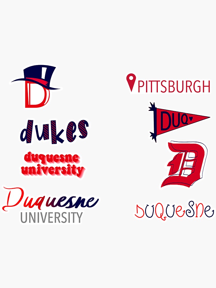 "Duquesne University Sticker Pack" Sticker for Sale by Hannahbarkart