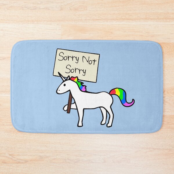 Item preview, Sorry Not Sorry Unicorn designed and sold by jezkemp.