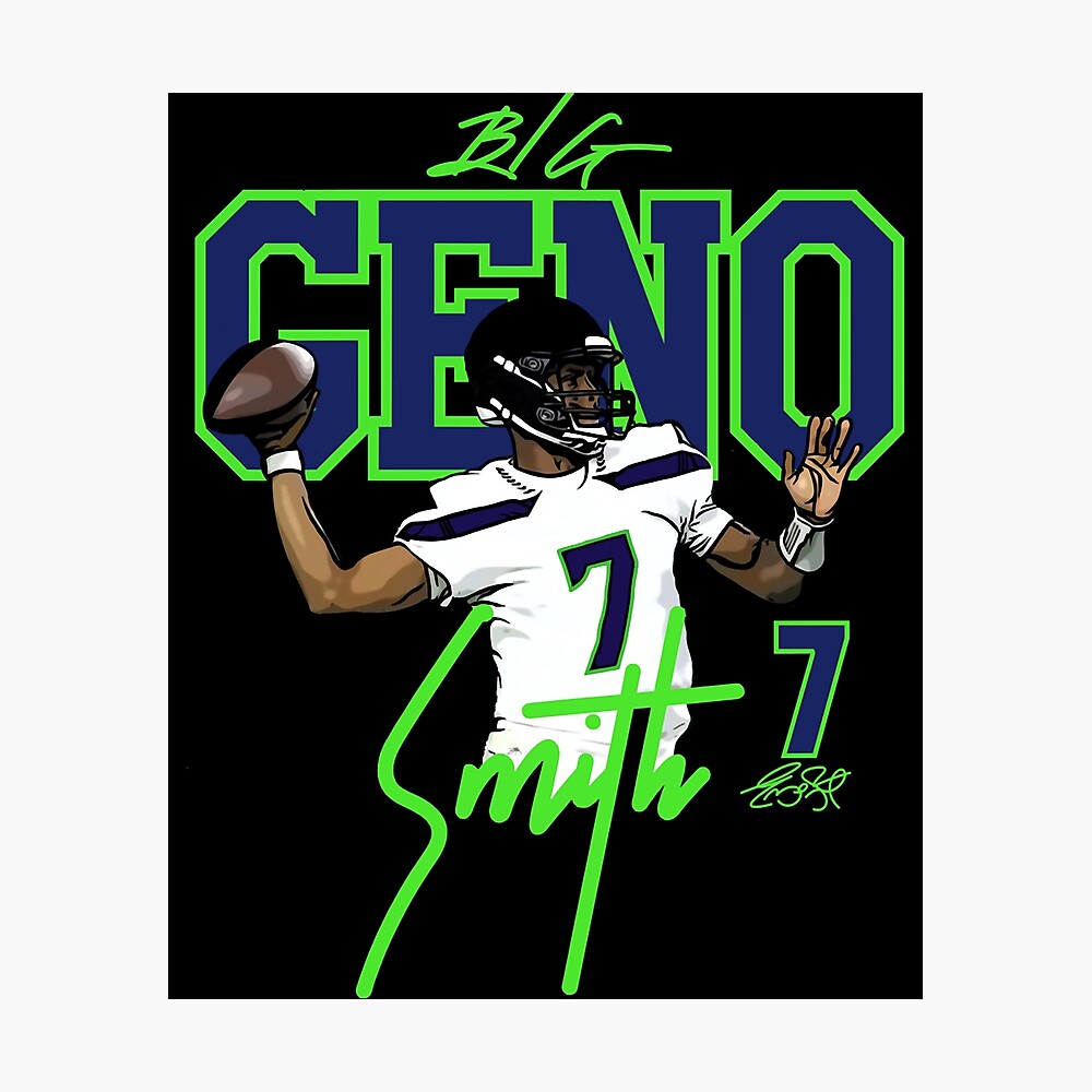 Rinkha Geno Smith Football Paper Poster Seahawks 5 T-Shirt