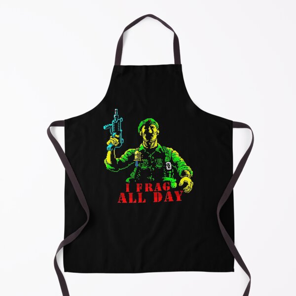 Item preview, I Frag All Day 8 bit art designed and sold by 8FistsofTees.