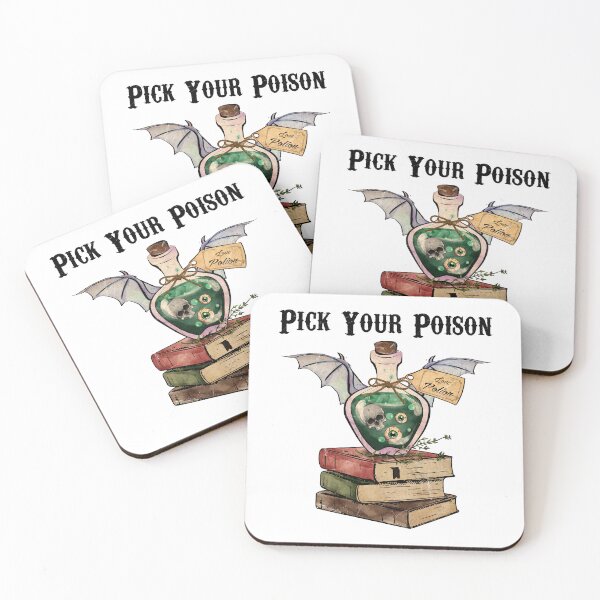Item preview,  Vintage  and Scary Halloween Quote "pick your poison "   STICKER gift for boyfriend gift for girlfriend gift for best friend gift halloween freaks  designed and sold by GhostAmine.