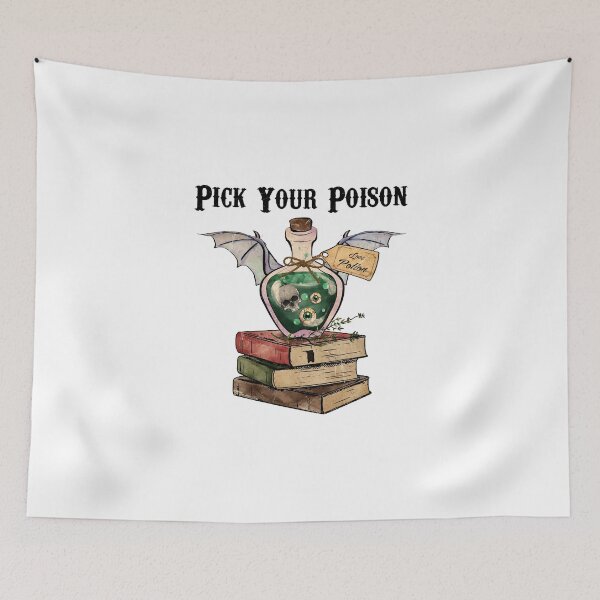 Item preview,  Vintage  and Scary Halloween Quote "pick your poison "   STICKER gift for boyfriend gift for girlfriend gift for best friend gift halloween freaks  designed and sold by GhostAmine.
