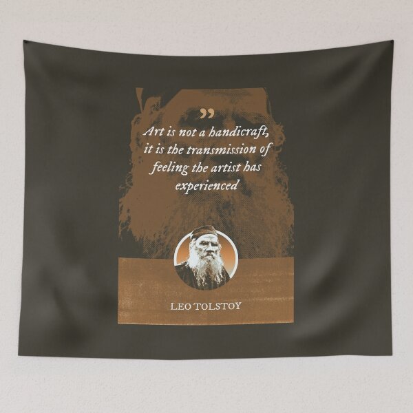 Item preview, Leo Tolstoy - Art is not a handicraft, it is the transmission of feeling the artist has experienced designed and sold by Syahrasi.