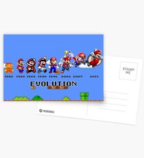 The Evolution of Mario Postcards