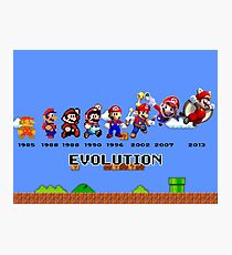 The Evolution of Mario Photographic Print