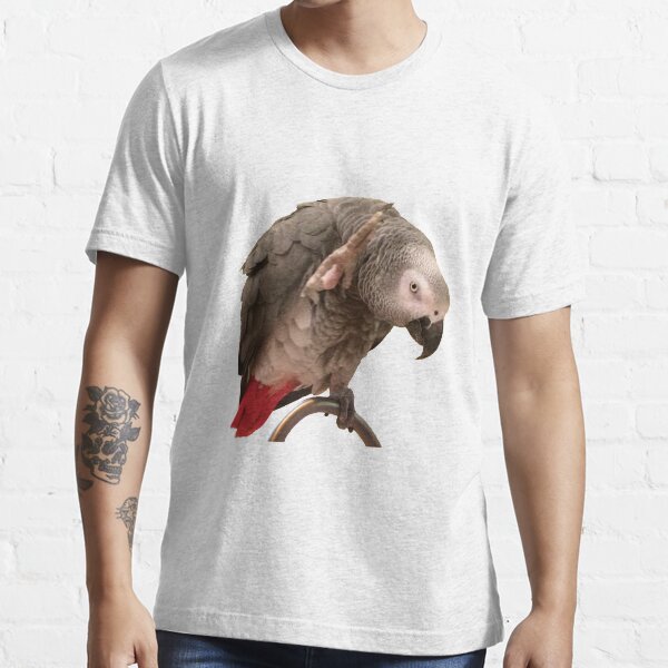 Einstein African Grey Parrot Waving Essential T-Shirt