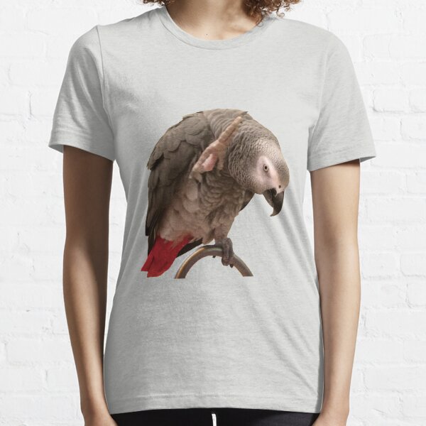 Einstein African Grey Parrot Waving Essential T-Shirt