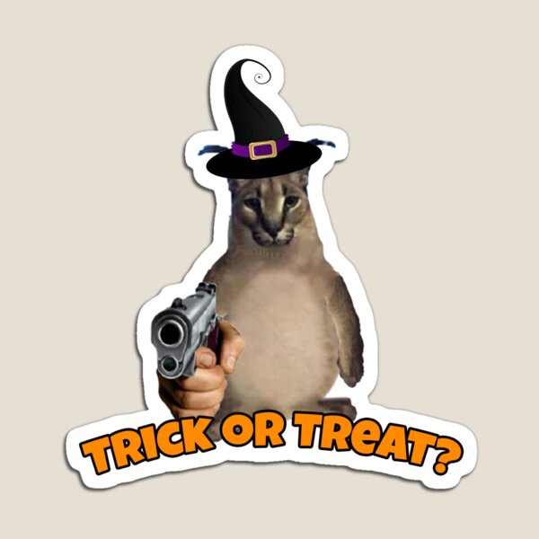 Halloween Big Floppa Meme - Caracal Cat Beloved Spooky Funny Cute