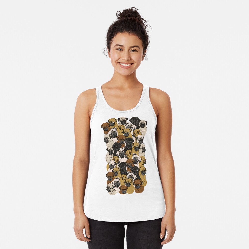Vista previa del artículo con la obra «Camiseta con espalda nadadora», diseñado y vendido por Huebucket.