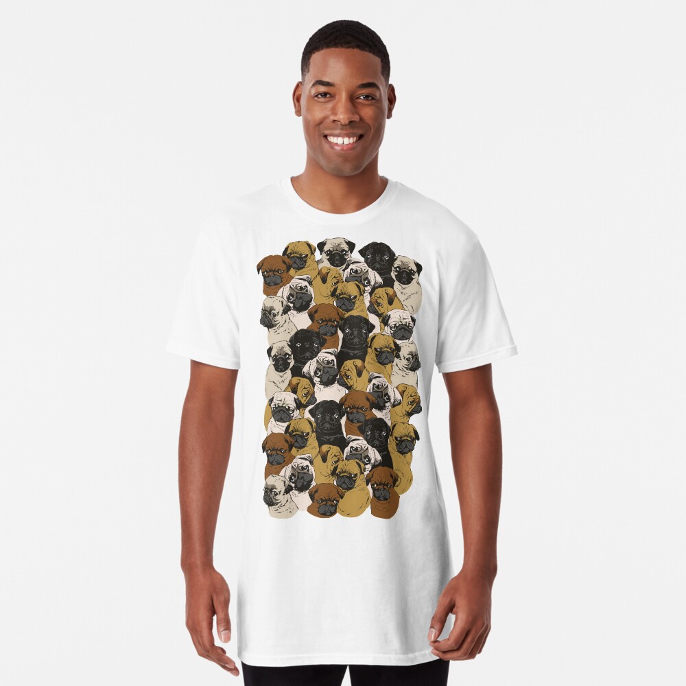 Vista previa del artículo con la obra «Camiseta larga», diseñado y vendido por Huebucket.