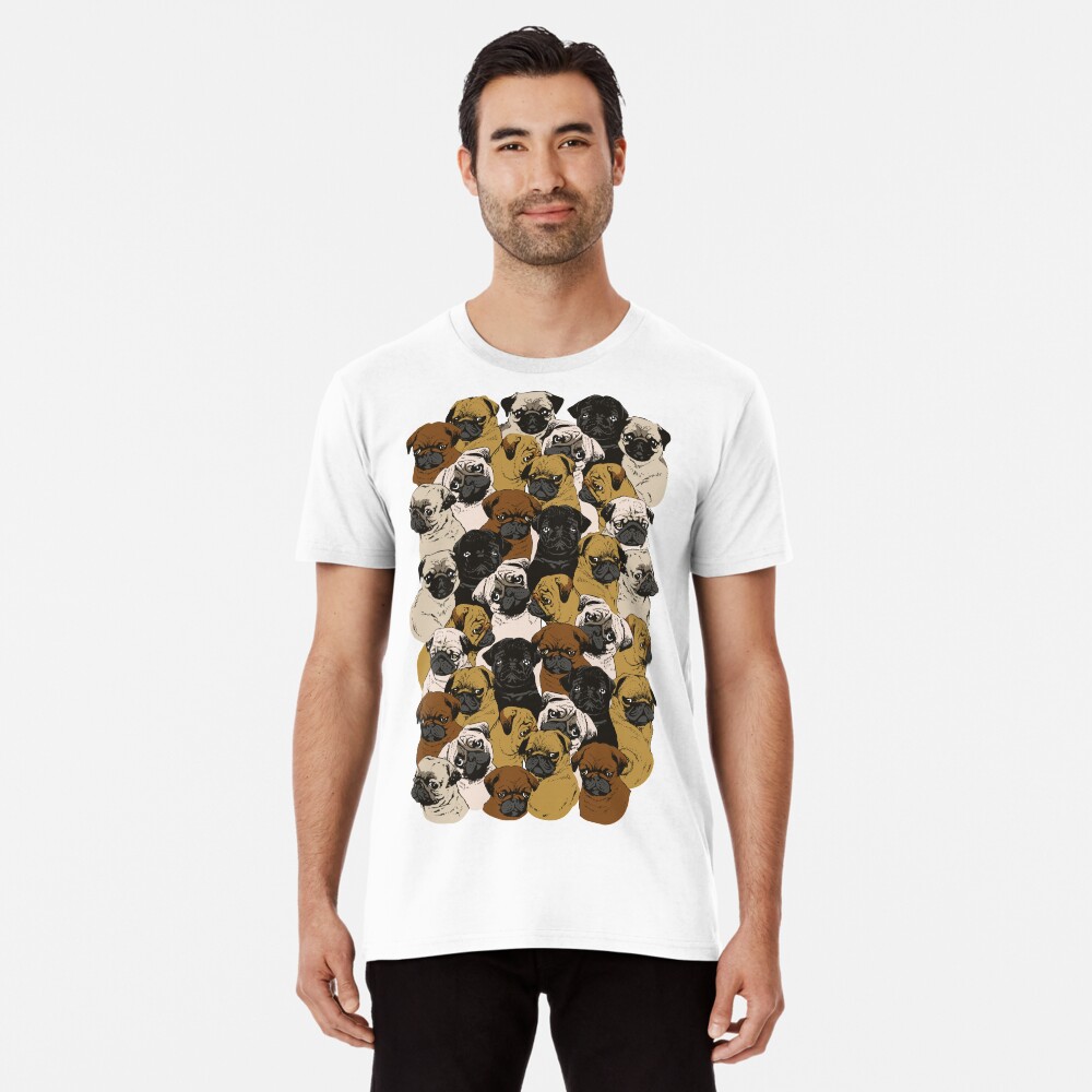 Vista previa del artículo con la obra «Camiseta premium», diseñado y vendido por Huebucket.