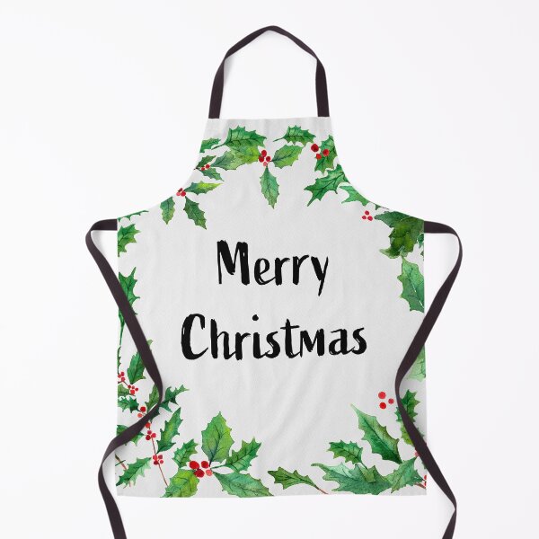 Item preview, Merry Christmas, holly, quote designed and sold by SandraArtStudio.