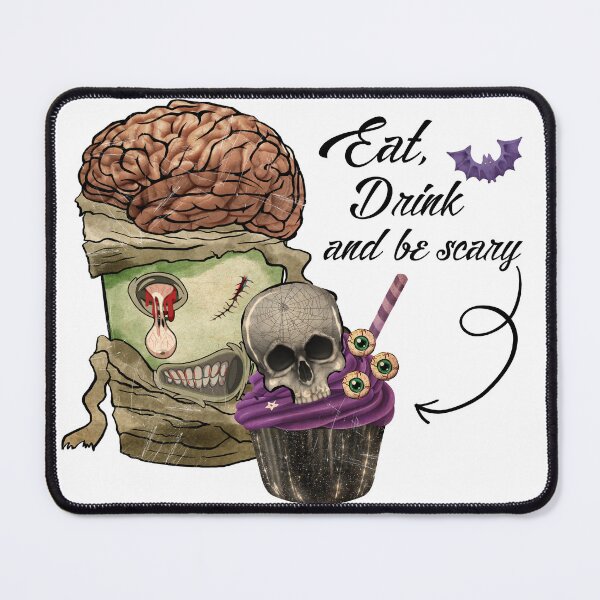 Item preview, Vintage  and Funny Halloween Quote "eat drink and Be Scary "   STICKER gift for boyfriend gift for girlfriend gift for best friend gift halloween freaks  designed and sold by GhostAmine.