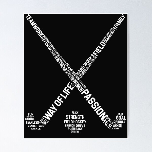 Item preview, Field Hockey Words designed and sold by Phoenix23.