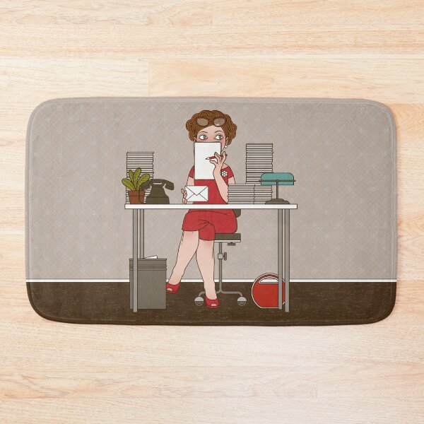 Item preview, Please dictate! – Secretary with correspondence in the office designed and sold by Iris Luckhaus.