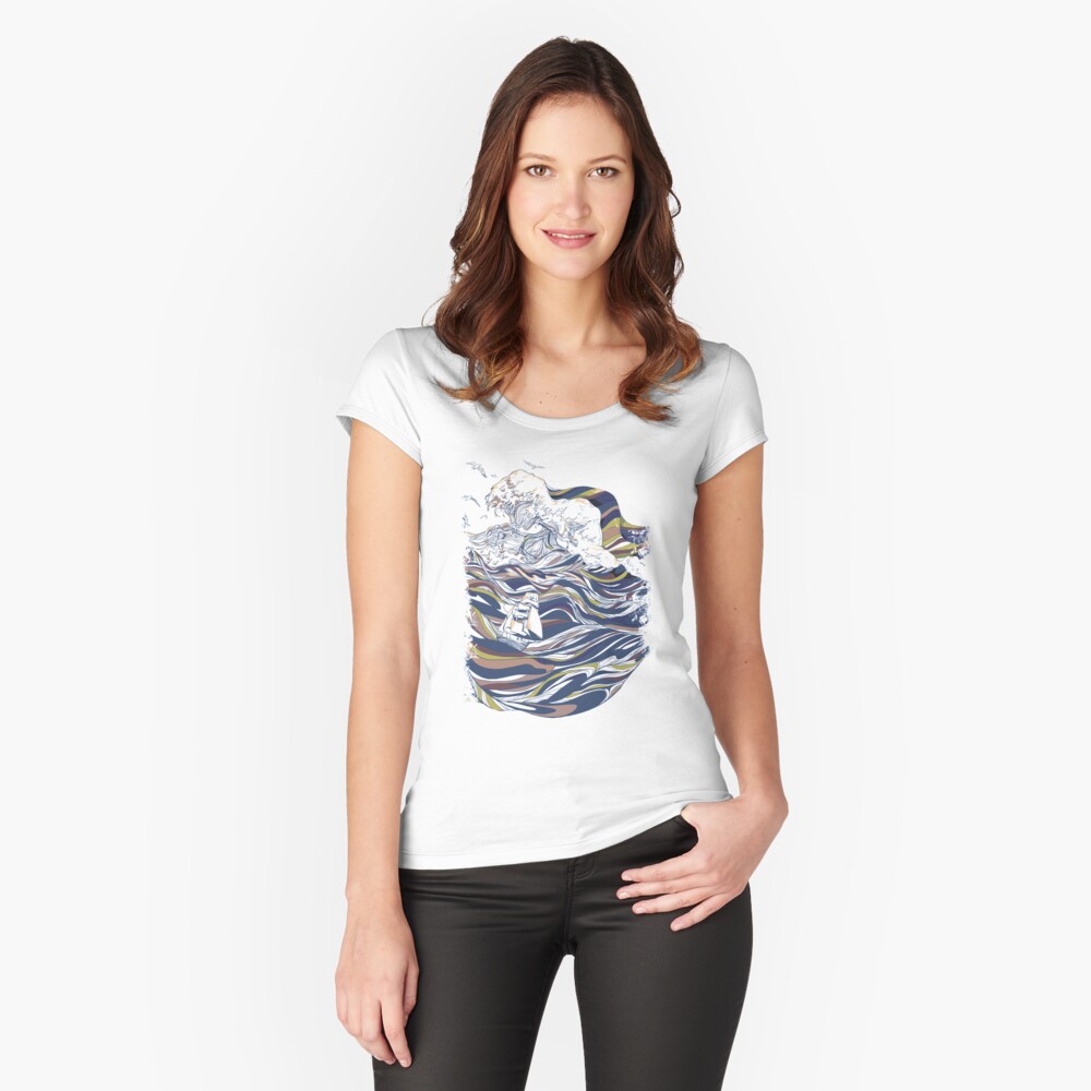 Item preview, Fitted Scoop T-Shirt designed and sold by Huebucket.