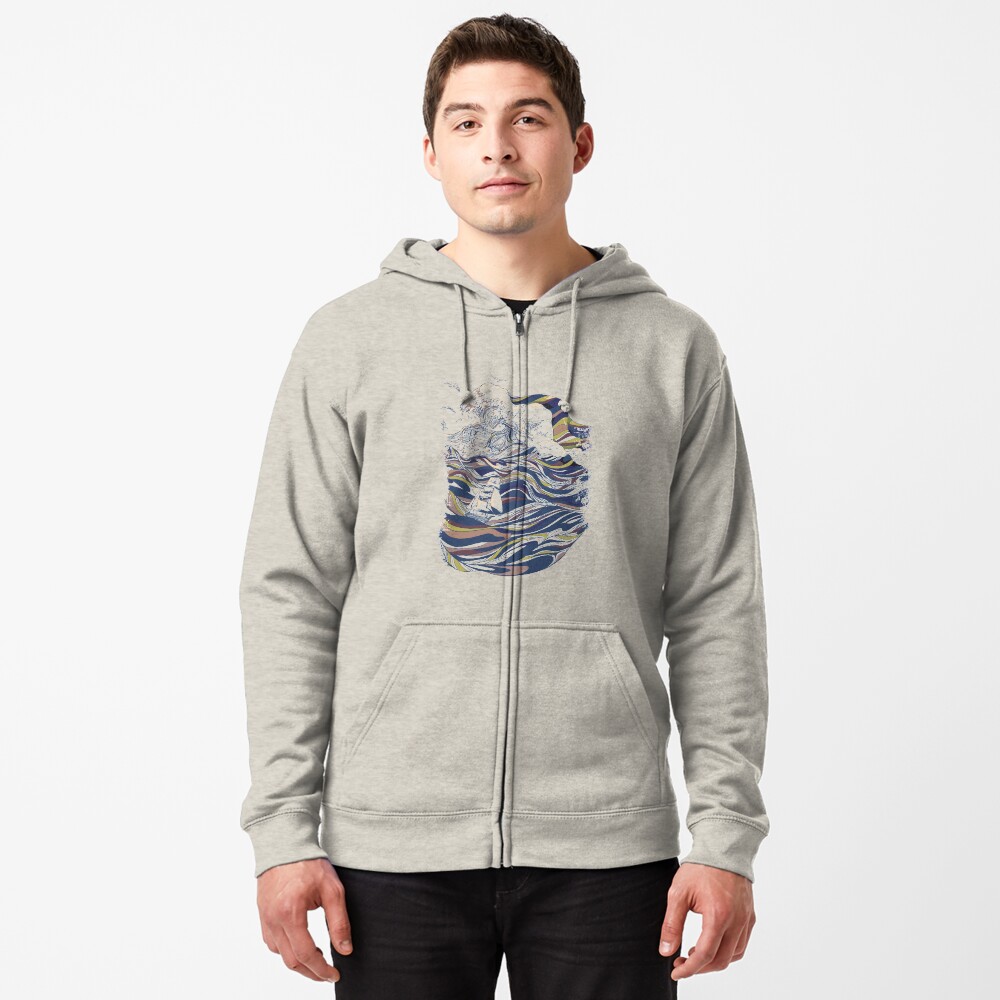 Item preview, Zipped Hoodie designed and sold by Huebucket.