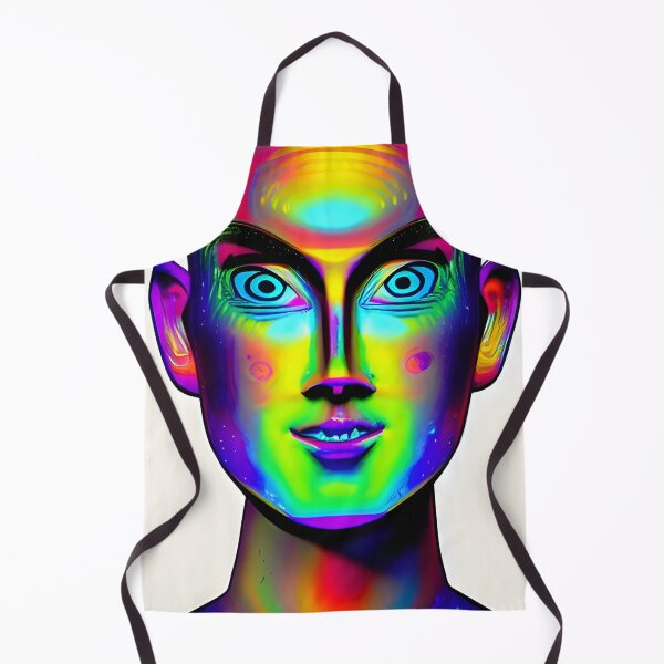 Item preview, Recall Rave Art 12: Astral Cosmic AI Illustration - Holographic Face designed and sold by Recall-Design.