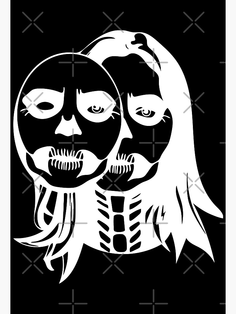 Discover Lizzy Mcalpine Merch Skull Face Premium Matte Vertical Poster
