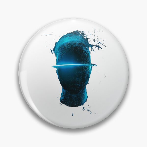 Item preview, Turquoise Neon Futuristic Face design designed and sold by Dven-Clothes.